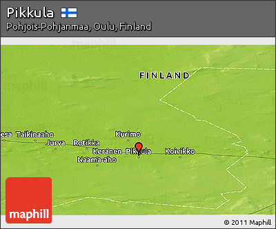 Physical Panoramic Map of Pikkula