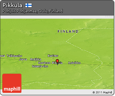 Physical Panoramic Map of Pikkula