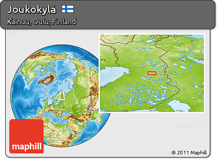 Physical Location Map of Joukokylä