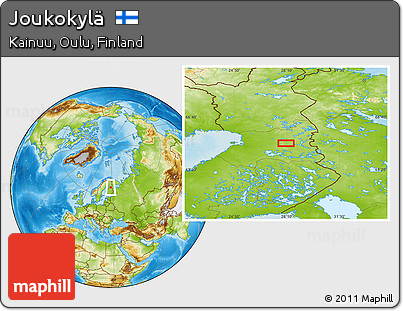 Physical Location Map of Joukokylä