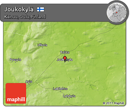 Physical Map of Joukokylä