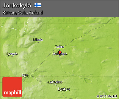 Physical Map of Joukokylä