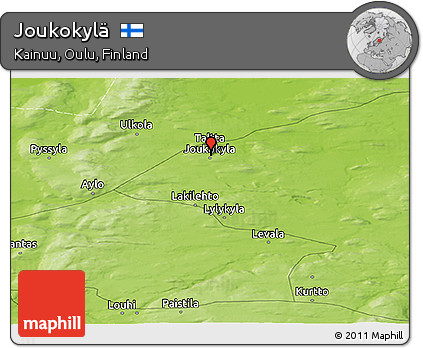 Physical Panoramic Map of Joukokylä