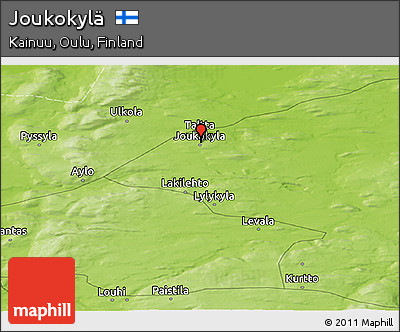 Physical Panoramic Map of Joukokylä