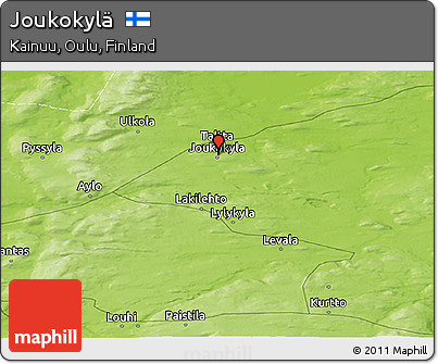 Physical Panoramic Map of Joukokylä