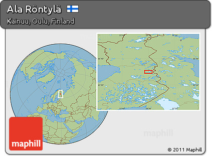 Savanna Style Location Map of Ala Röntylä