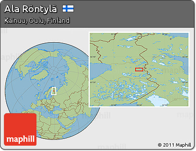 Savanna Style Location Map of Ala Röntylä