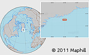 Gray Location Map of the area around 64° 59' 36" N, 35° 37' 30" W