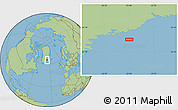 Savanna Style Location Map of the area around 64° 59' 36" N, 35° 37' 30" W