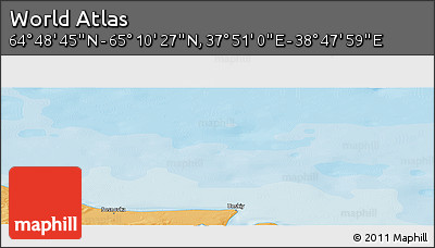Political Panoramic Map of the Area around 64° 59' 36" N, 38° 19' 30" E