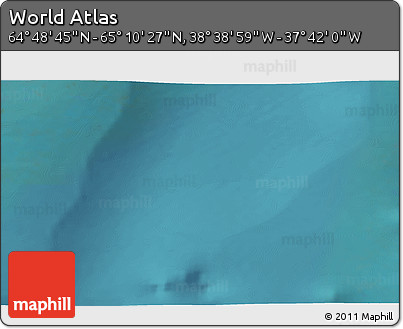 Satellite 3D Map of the Area around 64° 59' 36" N, 38° 10' 29" W