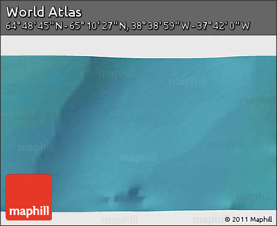 Satellite 3D Map of the Area around 64° 59' 36" N, 38° 10' 29" W