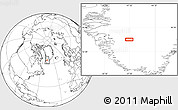 Blank Location Map of the area around 64° 59' 36" N, 47° 31' 29" W