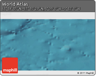 Satellite 3D Map of the Area around 64° 59' 36" N, 4° 10' 30" W