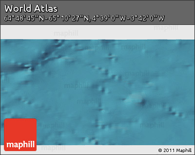 Satellite 3D Map of the Area around 64° 59' 36" N, 4° 10' 30" W