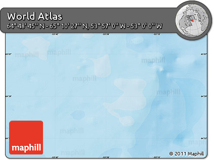 Political Map of the Area around 64° 59' 36" N, 53° 28' 30" W