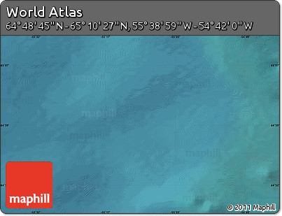 Satellite Map of the Area around 64° 59' 36" N, 55° 10' 29" W