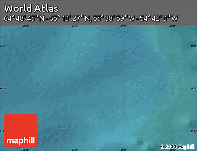 Satellite Map of the Area around 64° 59' 36" N, 55° 10' 29" W