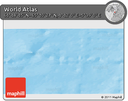 Physical 3D Map of the Area around 64° 59' 36" N, 5° 10' 30" E