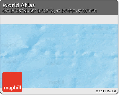 Physical 3D Map of the Area around 64° 59' 36" N, 5° 10' 30" E
