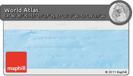 Physical Panoramic Map of the Area around 64° 59' 36" N, 61° 7' 30" W