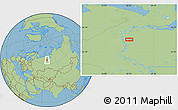 Savanna Style Location Map of the area around 64° 59' 36" N, 66° 22' 30" E