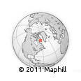 Outline Map of the Area around 64° 59' 36" N, 67° 4' 29" W, rectangular outline