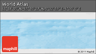 Physical Panoramic Map of the Area around 64° 59' 36" N, 6° 1' 30" E