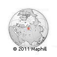 Outline Map of the Area around 64° 59' 36" N, 71° 28' 29" E, rectangular outline