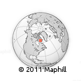 Outline Map of the Area around 64° 59' 36" N, 72° 10' 30" W, rectangular outline