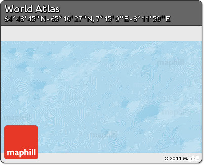 Physical 3D Map of the Area around 64° 59' 36" N, 7° 43' 29" E