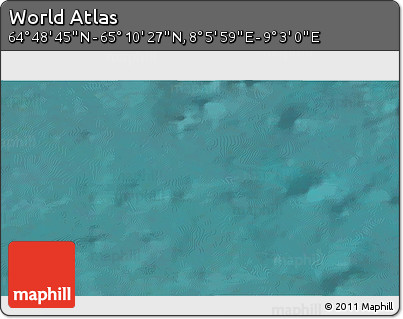 Satellite 3D Map of the Area around 64° 59' 36" N, 8° 34' 29" E