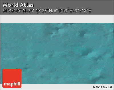 Satellite 3D Map of the Area around 64° 59' 36" N, 8° 34' 29" E