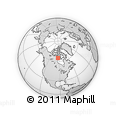 Outline Map of the Area around 64° 59' 36" N, 93° 25' 30" W, rectangular outline