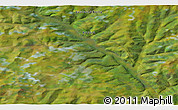 Satellite 3D Map of the area around 64° 59' 36" N, 96° 7' 30" E