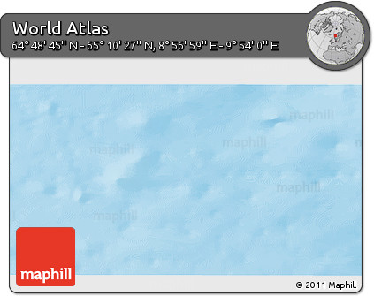 Physical 3D Map of the Area around 64° 59' 36" N, 9° 25' 30" E