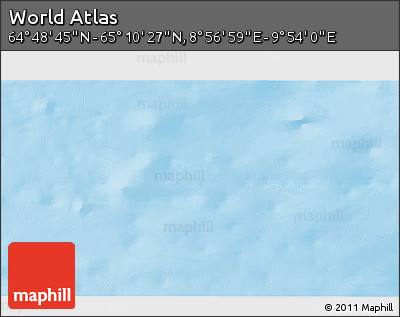 Physical 3D Map of the Area around 64° 59' 36" N, 9° 25' 30" E