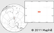 Blank Location Map of the area around 64° 7' 26" S, 156° 28' 29" E