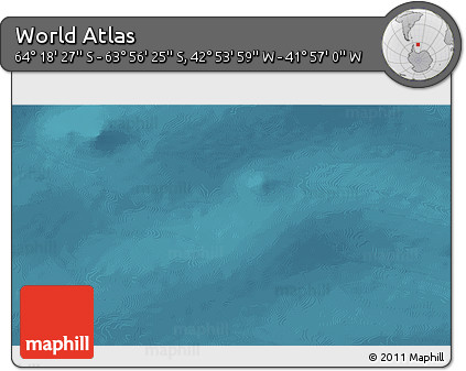 Satellite 3D Map of the Area around 64° 7' 26" S, 42° 25' 29" W