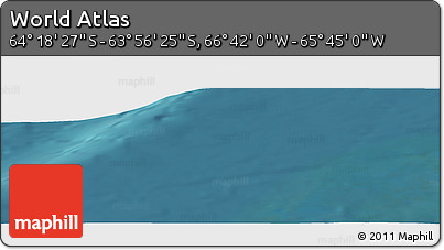 Satellite Panoramic Map of the Area around 64° 7' 26" S, 66° 13' 29" W