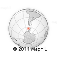 Outline Map of the Area around 64° 7' 26" S, 73° 52' 30" W, rectangular outline