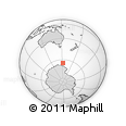 Outline Map of the Area around 64° 27' 5" S, 152° 13' 29" E, rectangular outline