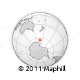 Outline Map of the Area around 64° 27' 5" S, 167° 31' 30" E, rectangular outline