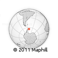 Outline Map of the Area around 64° 27' 5" S, 51° 46' 29" W, rectangular outline