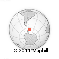 Outline Map of the Area around 64° 27' 5" S, 54° 19' 30" W, rectangular outline