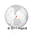 Outline Map of the Area around 64° 27' 5" S, 60° 16' 29" W, rectangular outline