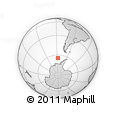 Outline Map of the Area around 64° 27' 5" S, 87° 28' 29" W, rectangular outline