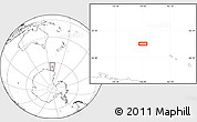 Blank Location Map of the area around 64° 46' 37" S, 159° 1' 30" E