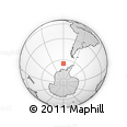 Outline Map of the Area around 64° 46' 37" S, 90° 1' 30" W, rectangular outline