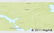 Physical 3D Map of the area around 65° 18' 57" N, 109° 34' 29" W